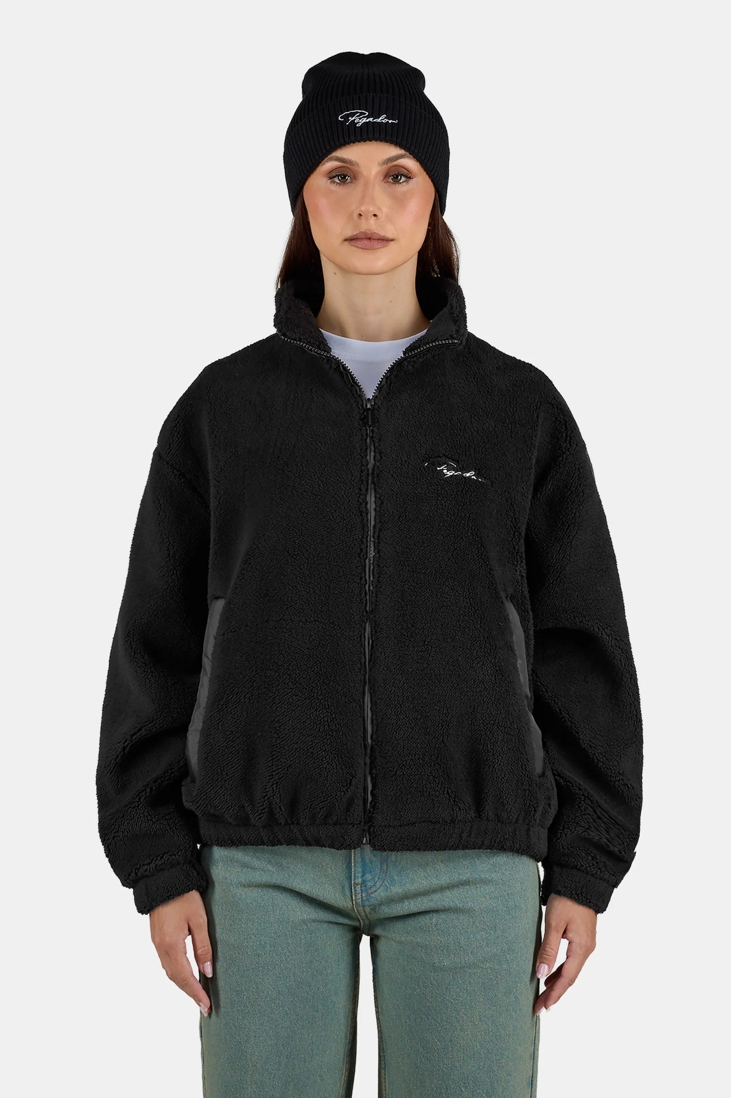 PEGADOR TAMSIN TEDDY JACKET BLACK BLACK Bild 5