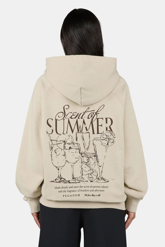 PEGADOR TAPO OVERSIZED RAGLAN HOODIE WASHED LIGHT BEIGE WASHED LIGHT BEIGE Bild 1