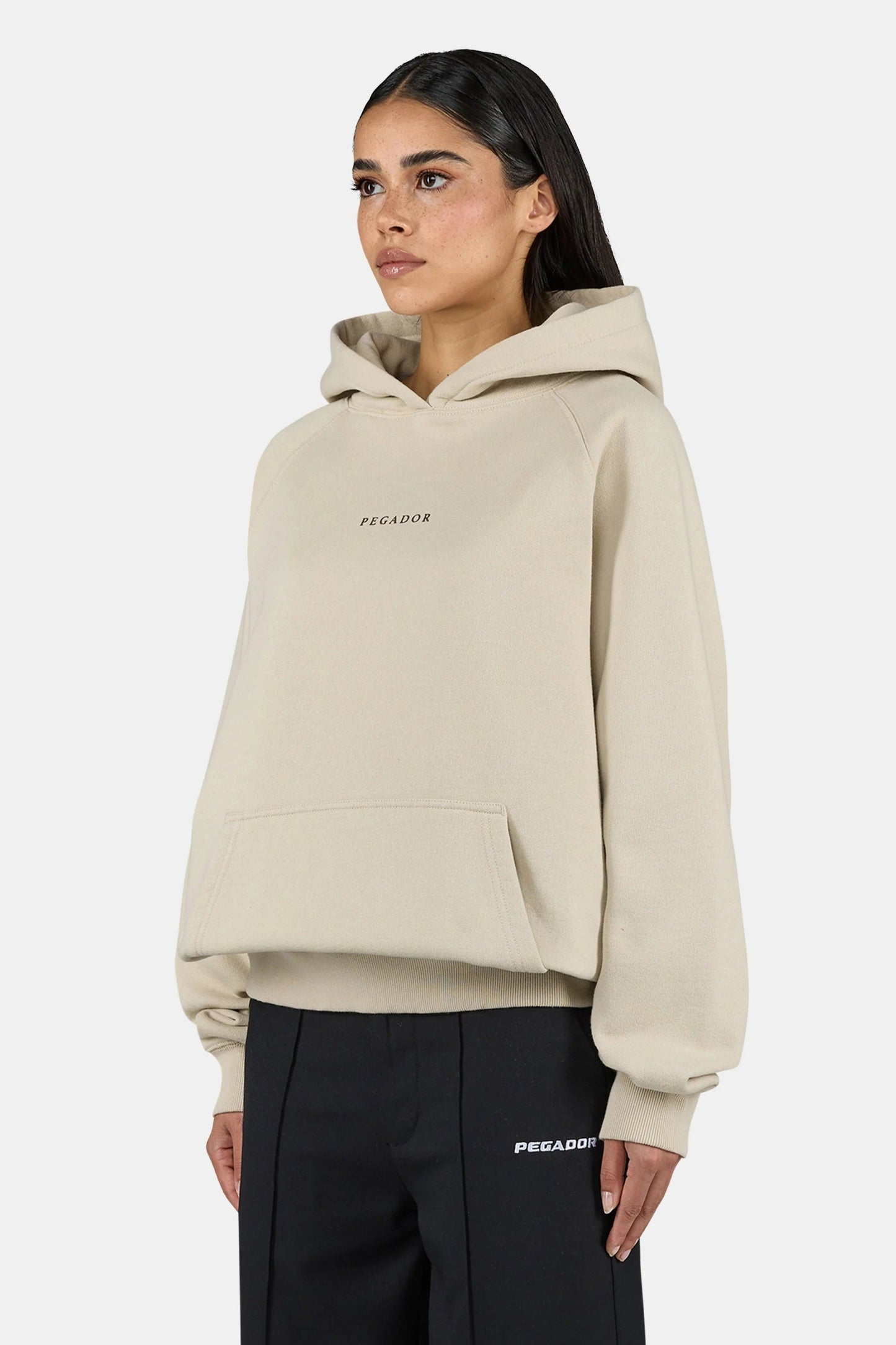 PEGADOR TAPO OVERSIZED RAGLAN HOODIE WASHED LIGHT BEIGE WASHED LIGHT BEIGE Bild 4