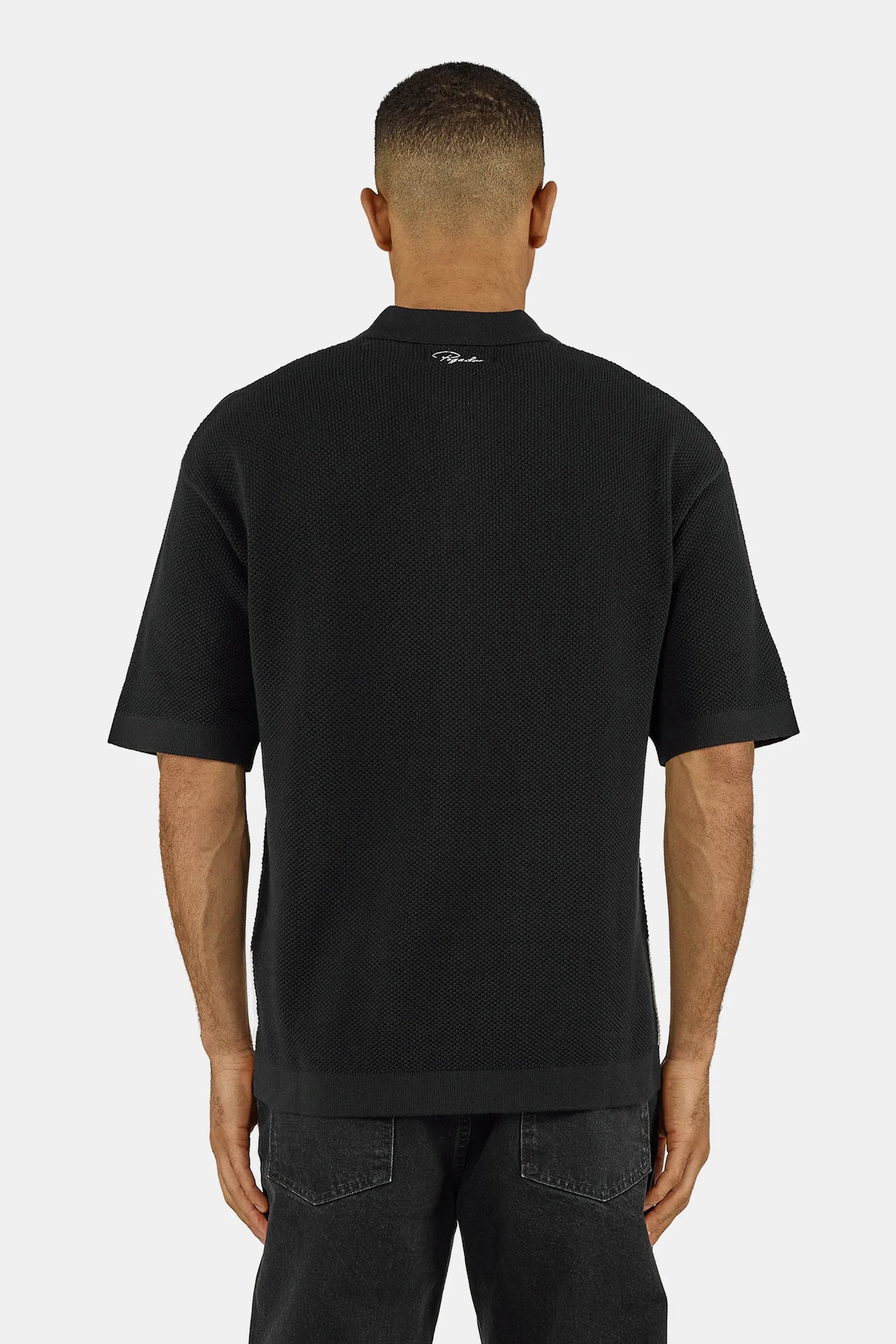 PEGADOR TELLERO PIQUE KNIT POLO BLACK Bild 6