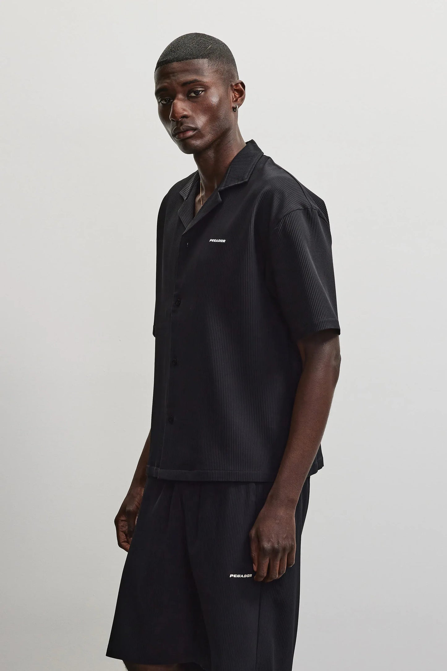 TROY PLISSEE SUMMER SHIRT BLACK Bild 3