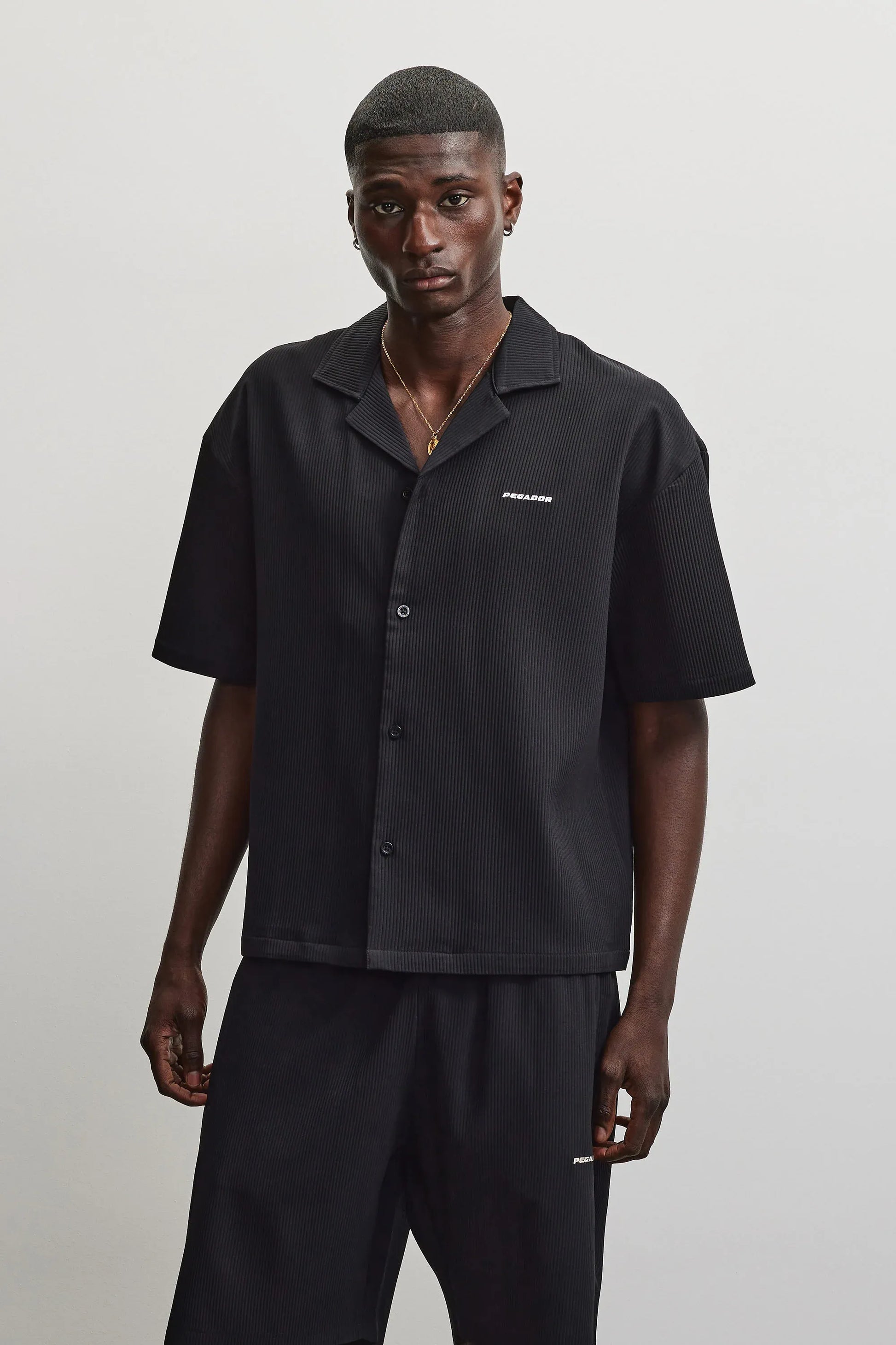TROY PLISSEE SUMMER SHIRT BLACK Bild 5