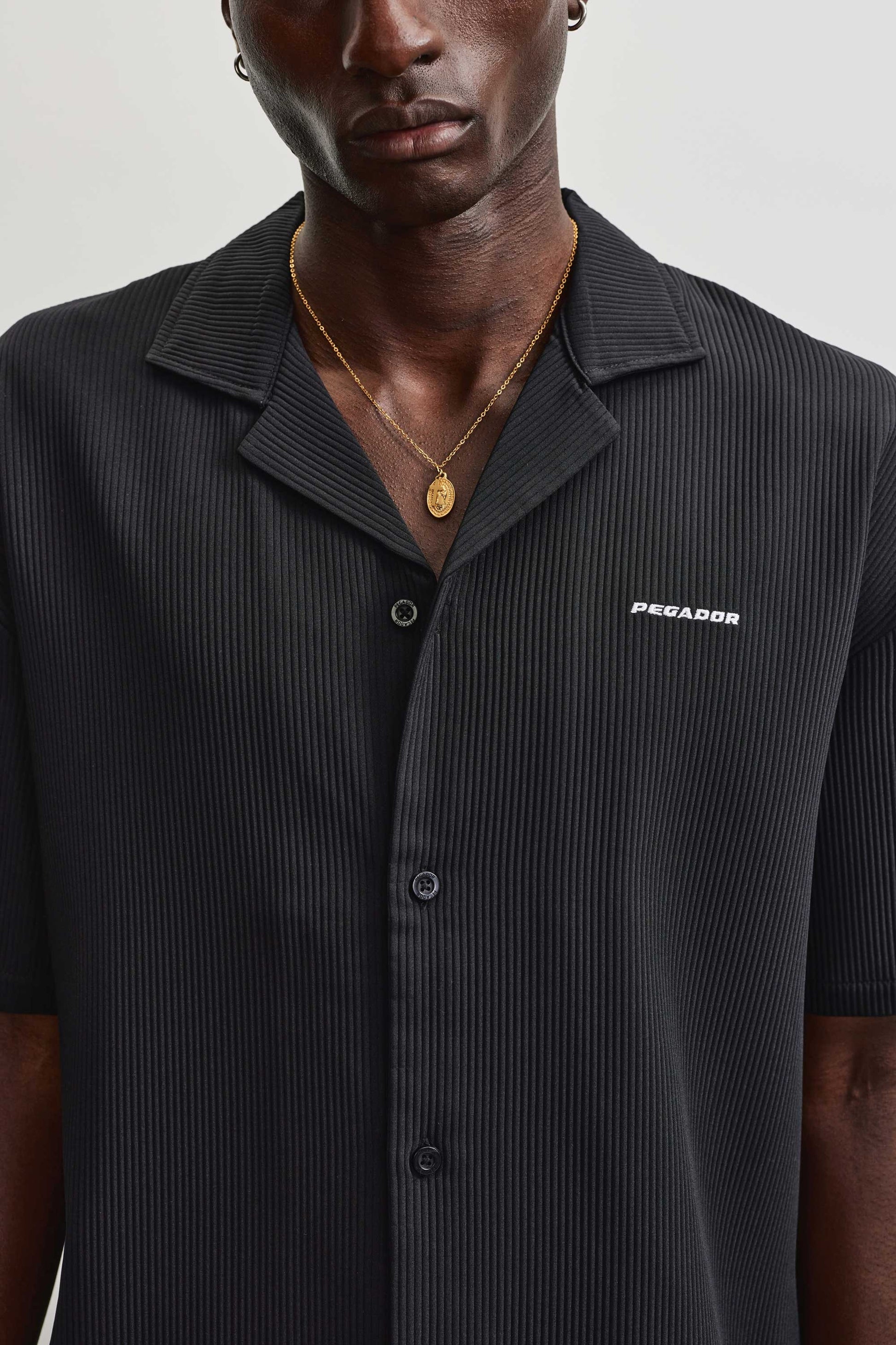 TROY PLISSEE SUMMER SHIRT BLACK Bild 6