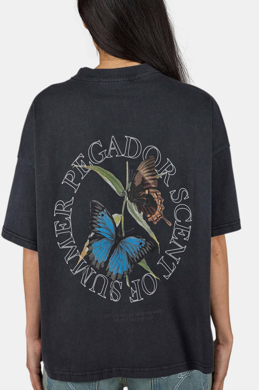 PEGADOR YESSI HEAVY OVERSIZED TEE VINTAGE BLACK VINTAGE BLACK Bild 1