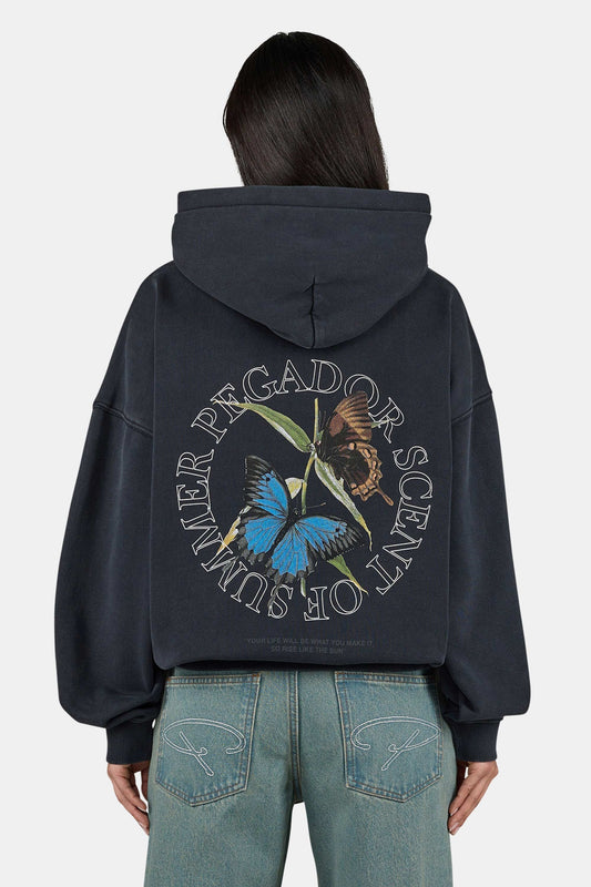 PEGADOR YESSI OVERSIZED HOODIE VINTAGE BLACK VINTAGE BLACK Bild 1