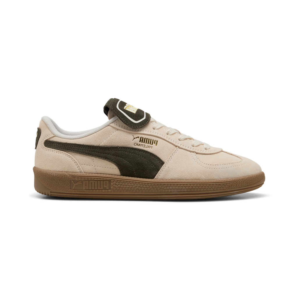 PUMA PALERMO PREMIUM SUEDE ALPINE SNOW-DARK OLIVE-PUMA GOLD Bild 1