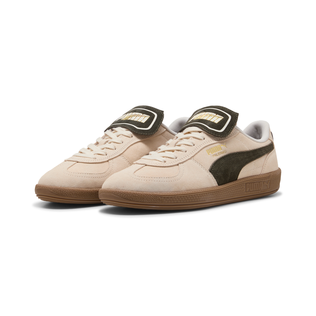 PUMA PALERMO PREMIUM SUEDE ALPINE SNOW-DARK OLIVE-PUMA GOLD Bild 2