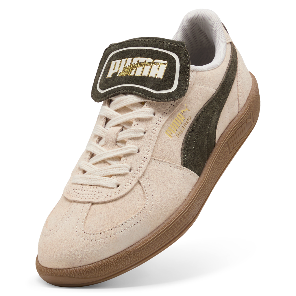 PUMA PALERMO PREMIUM SUEDE ALPINE SNOW-DARK OLIVE-PUMA GOLD Bild 3