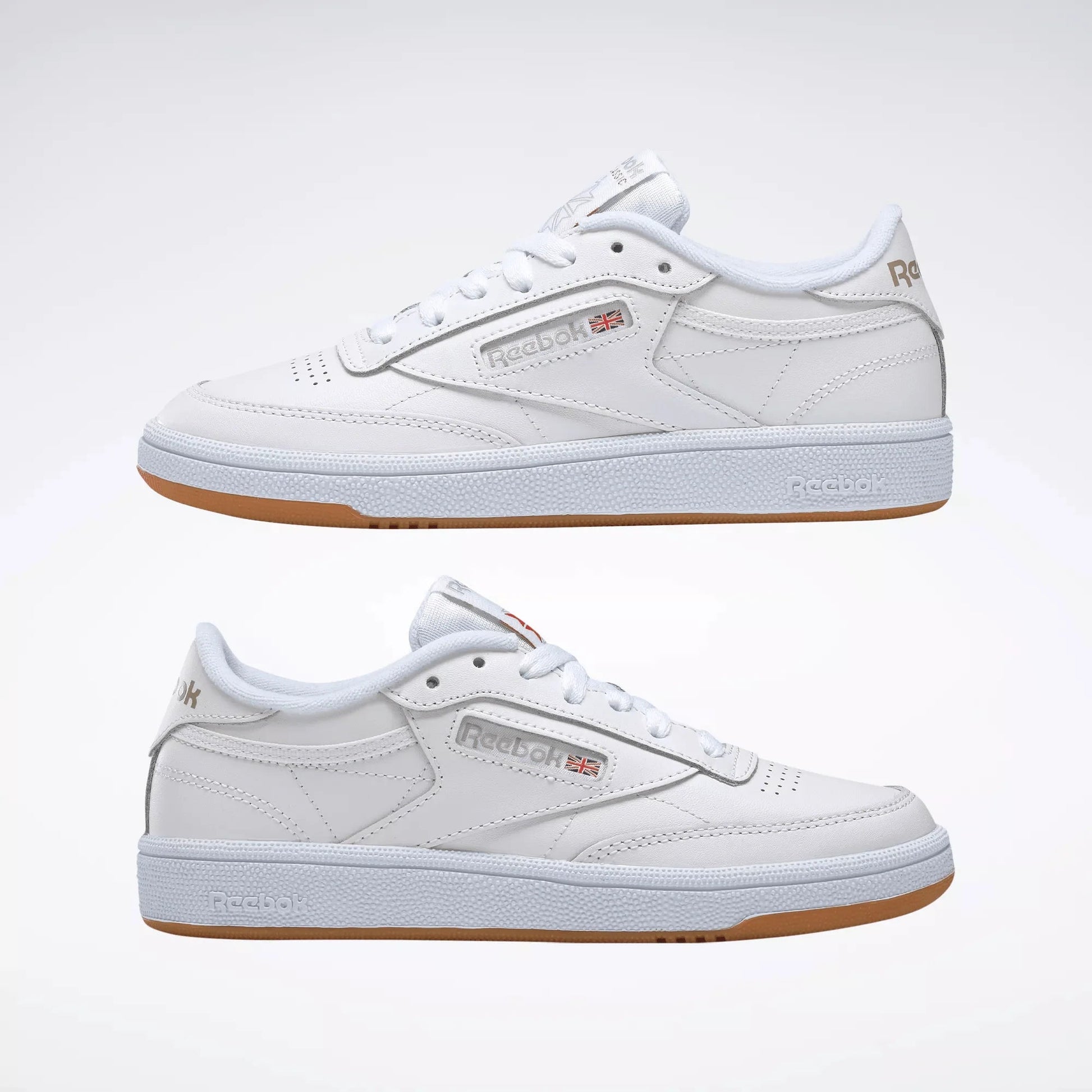 REEBOK CLUB C 85 WHITE/LIGHT GREY/GUM Bild 4