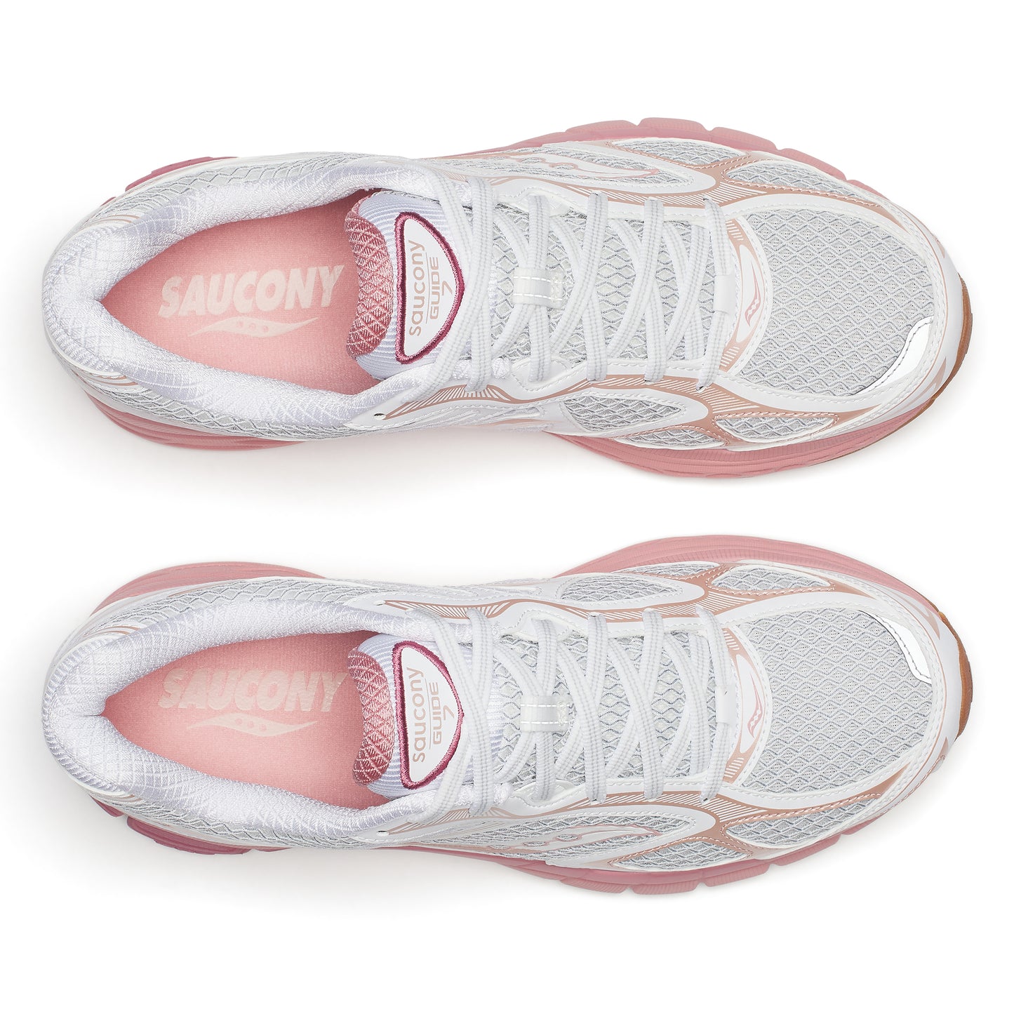 SAUCONY PROGRID GUIDE 7 WHITE/PEACH Bild 3