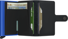 Lade das Bild in den Galerie-Viewer, MINIWALLET MATTE BLACK &amp; BLUE BLACK &amp; BLUE Bild 4

