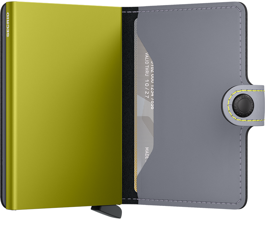 MINIWALLET MATTE GREY/LIME GREY & LIME Bild 3