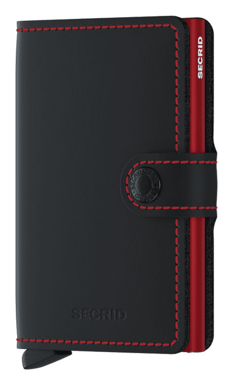 MINIWALLET MATTE BLACK & RED Bild 1