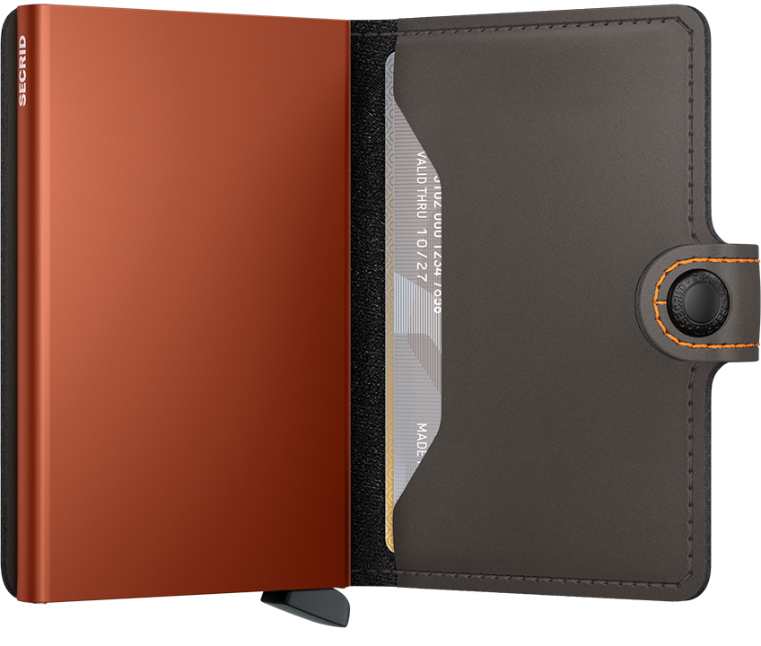 SECRID MINIWALLET MATTE TRUFFLE & ORANGE TRUFFLE & ORANGE Bild 4