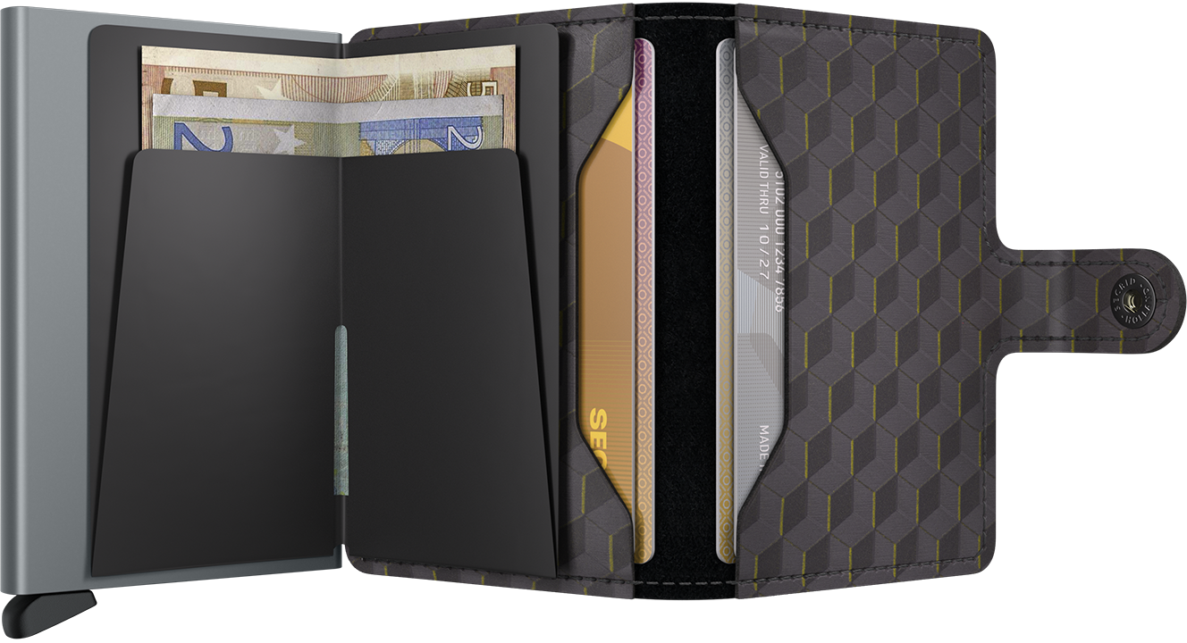 SECRID MINIWALLET OPTICAL GREY & YELLOW Bild 3