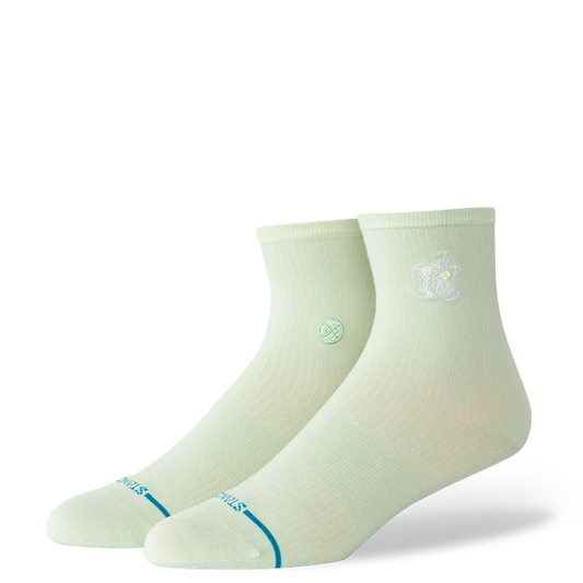 FINE RIB QUARTER SOCK GREEN GREEN Bild 1