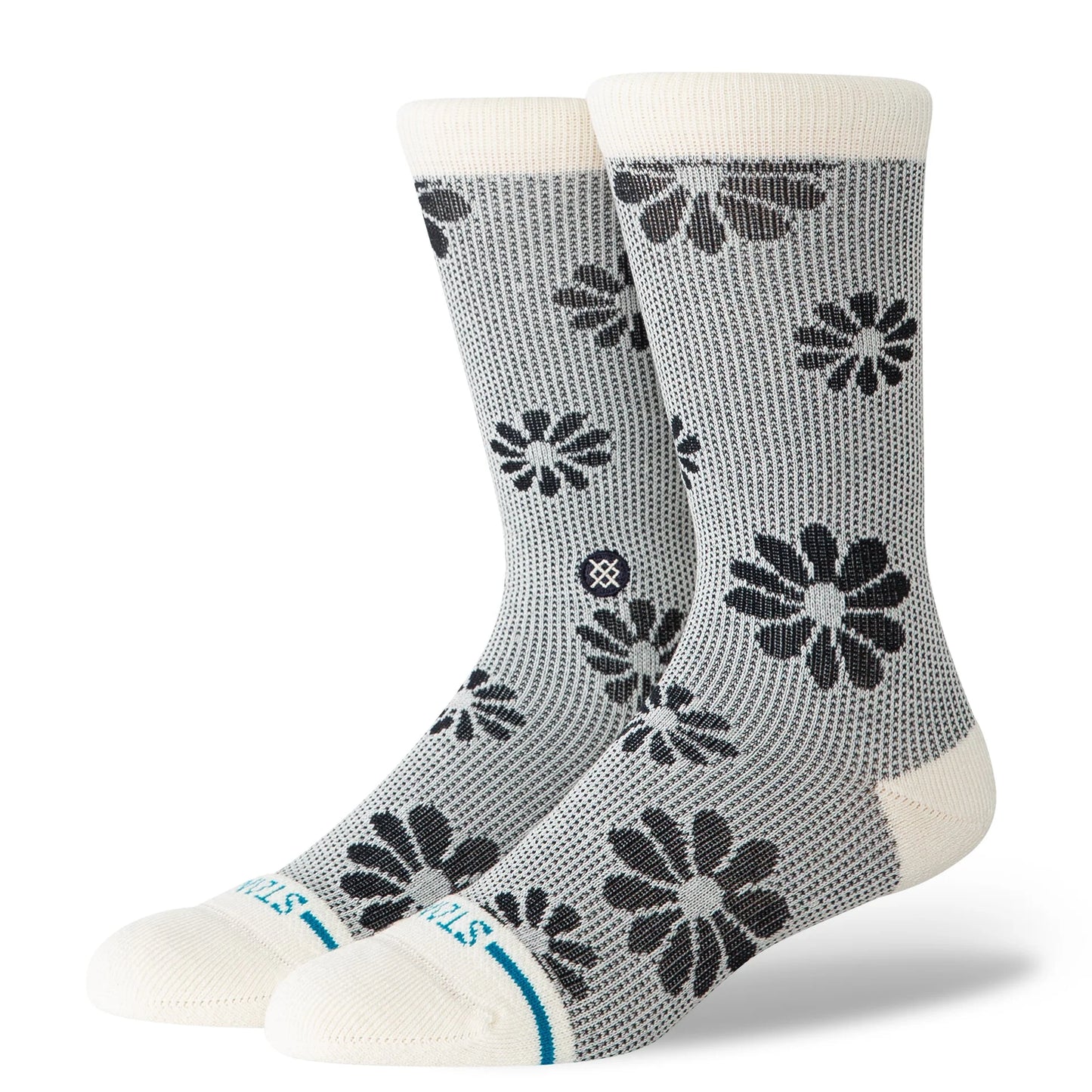 STANCE FLORAL STITCH CREW SOCKEN IVORY Bild 1