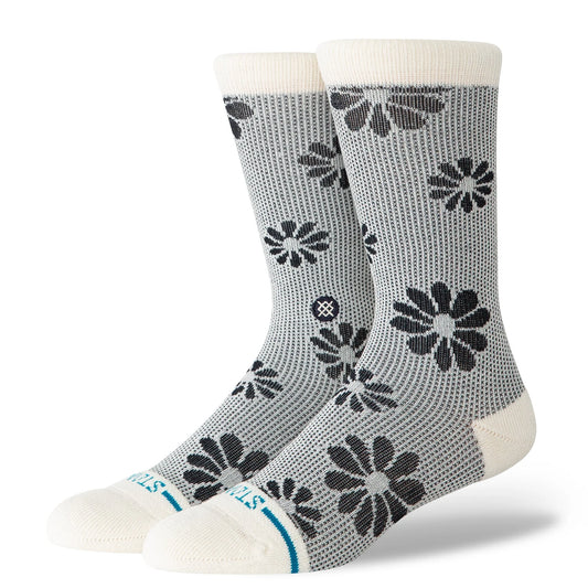 STANCE FLORAL STITCH CREW SOCKEN IVORY Bild 1