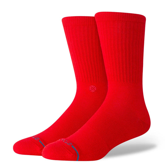 STANCE ICON CREW SOCK RED RED Bild 1