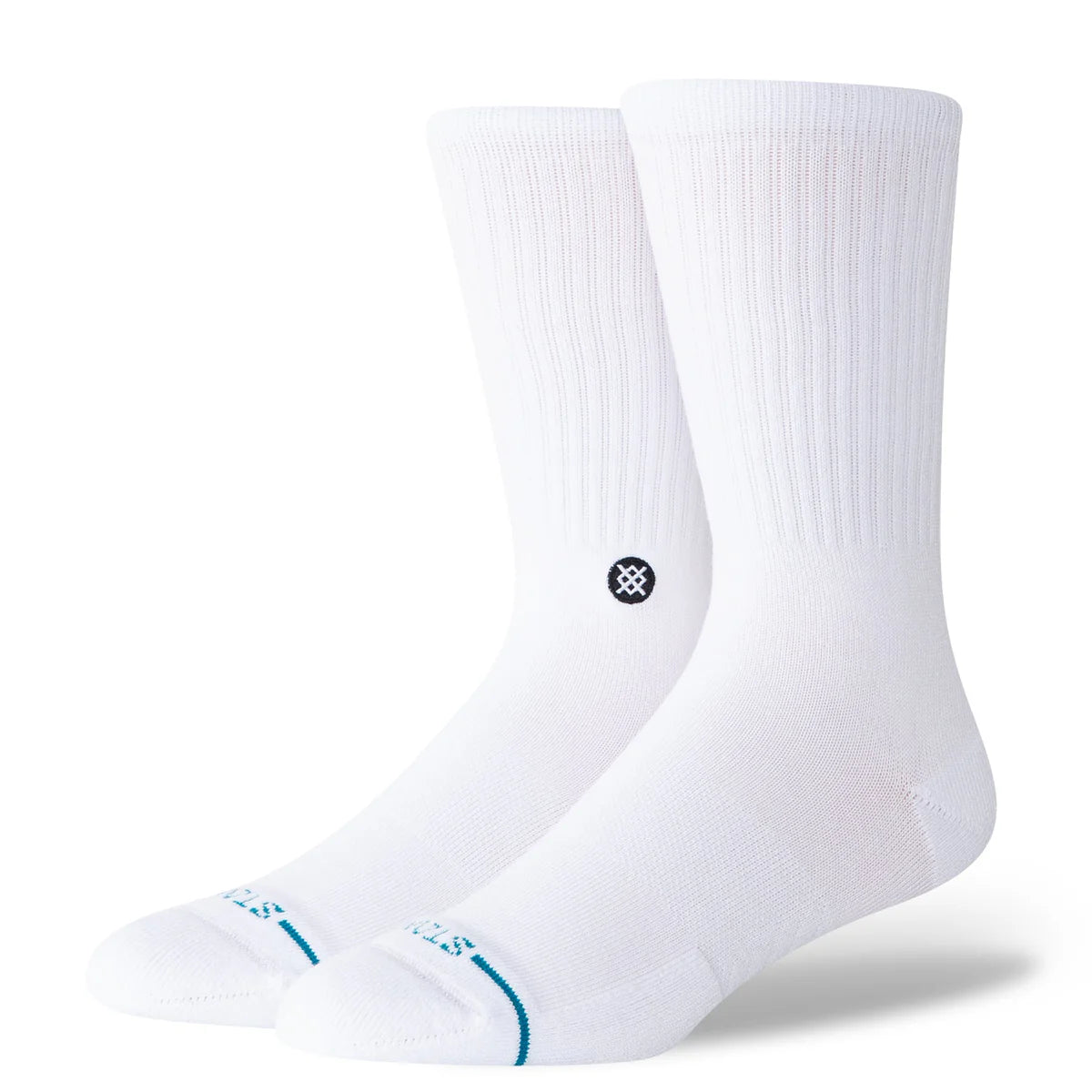 STANCE ICON CREW SOCK WHITE WHITE/BLACK Bild 1