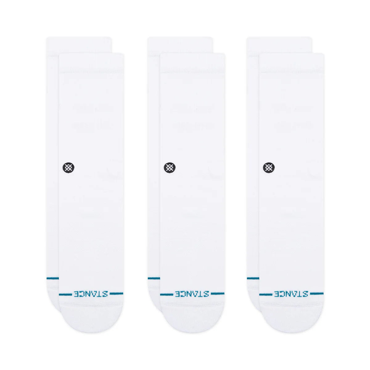 STANCE ICON CREW SOCKS 3ER PACK WHITE Bild 1