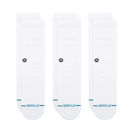 STANCE ICON CREW SOCKS 3ER PACK WHITE Bild 1