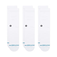 Load image into Gallery viewer, STANCE ICON CREW SOCKS 3ER PACK WHITE Bild 1
