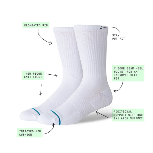 SIGNATURE CREW SOCK WHITE WHITE Bild 2