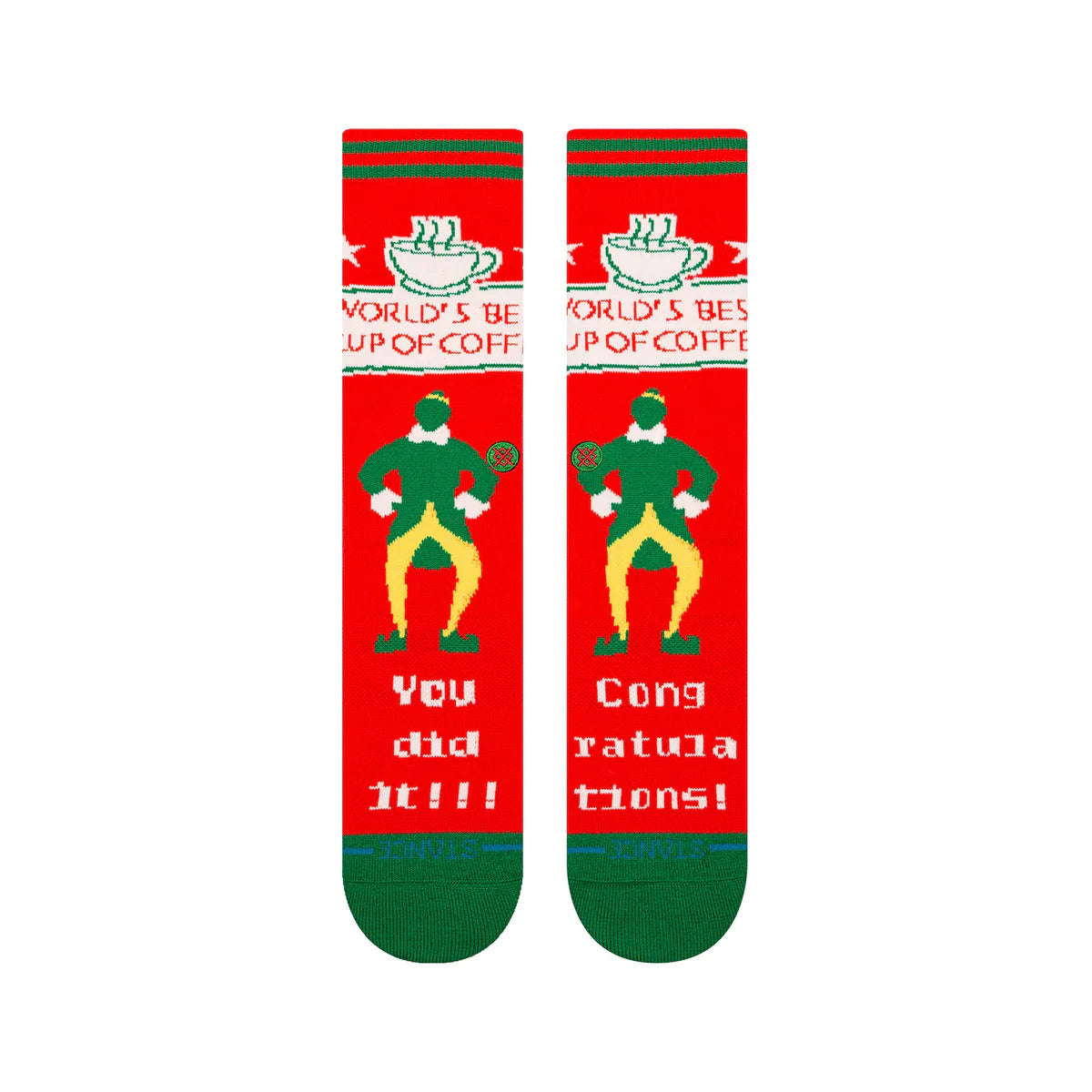 STANCE WORLDS BEST COFFEE CREW SOCK RED RED Bild 2