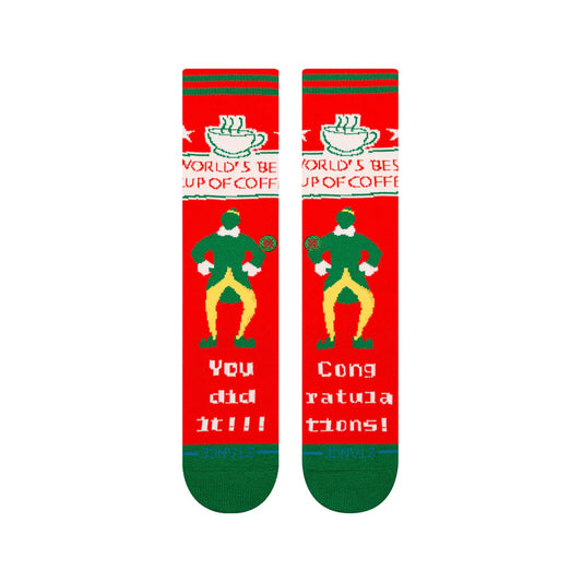 STANCE WORLDS BEST COFFEE CREW SOCK RED RED Bild 2